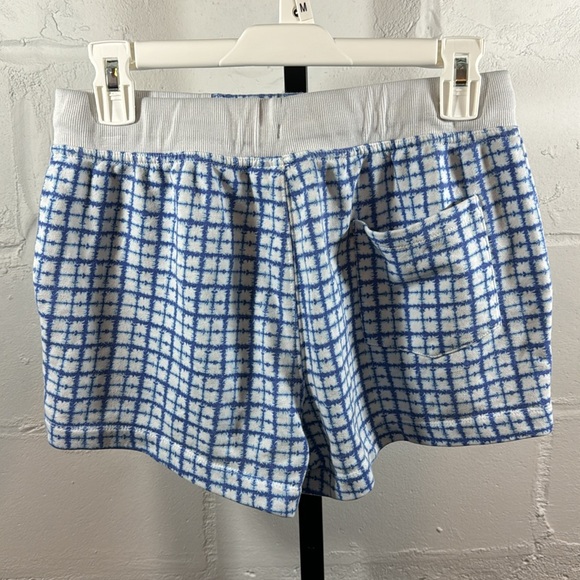 Champion Women’s Campus French Terry Shorts Size M Blue White Drawstring Waist - Picture 7 of 8